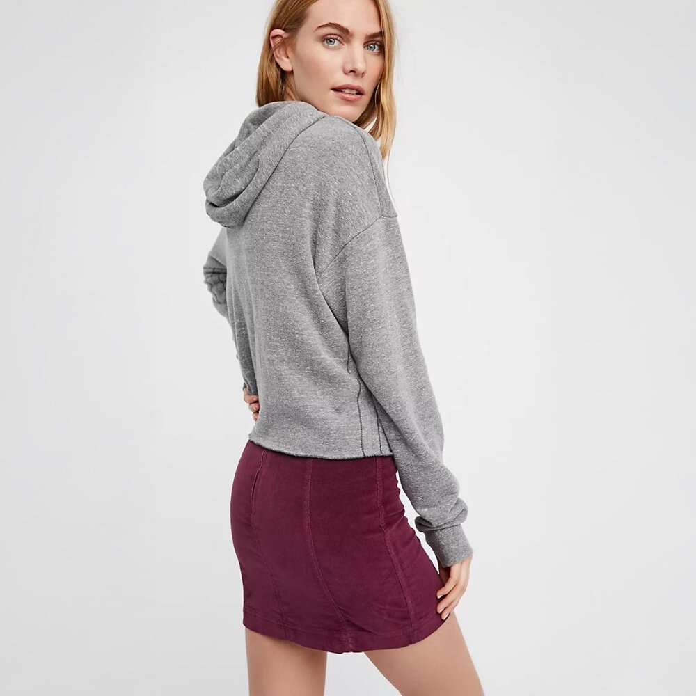 Free People Modern Femme Corduroy Skirt in Mulberry - sz 2 - Picture 4 of 9